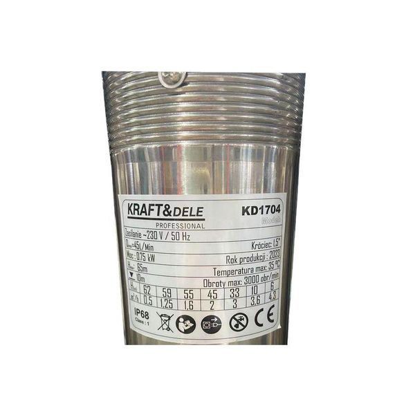 Свердловинний гвинтовий насос Kraft&Dele KD1704 750 Вт KD-KD1704 фото