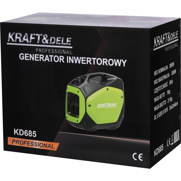 Інверторний бензогенератор Kraft&Dele KD685 2.8/3 кВт KD-KD685 фото