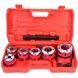 Набор плашек с удлинителем Mar-Pol M55820 1/4"-1 1/4" плашки для нарезки резьбы на трубах комплект плашек для труб резьбонарезные плашки MPL-M55820 фото 1