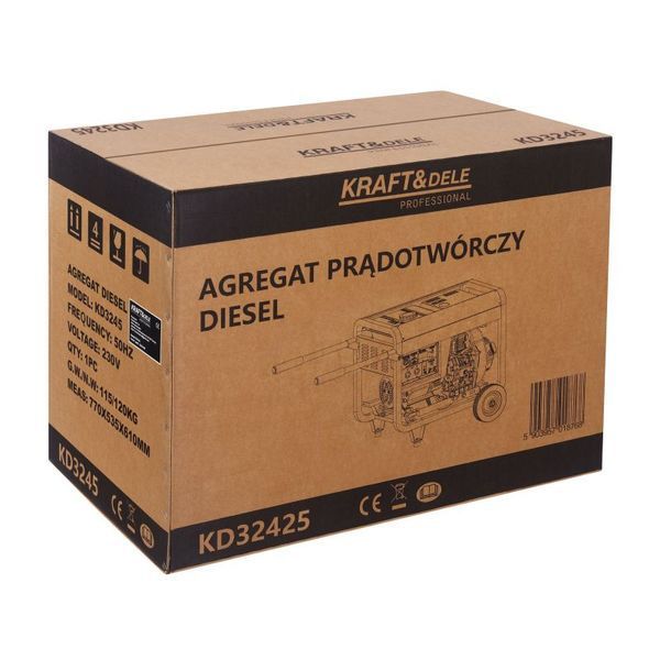 Дизельний генератор Kraft&Dele KD3245 7/8 кВт, 230В, 400В KD-KD3245 фото