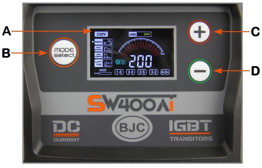 Інверторний зварювальний апарат BJC SW400Ai 200 А MPL-M79379 фото