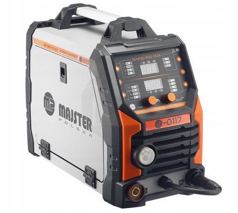 Інверторний напівавтомат зварювальний MIG FLUX MMA TIG ALU 255 А SYNERGIA Majster Polska MP-0117 напівавтоматичний апарат для зварювання POL-MP0117-2 фото