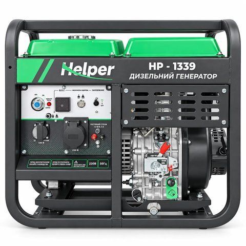 Електрогенератор на дизелі Helper HP-1339 6.5/7.2 кВт, 15 л HP - 1339 фото