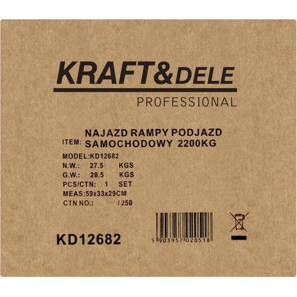 Автомобильные пандусы Kraft&Dele KD12682 KD-KD12682 фото