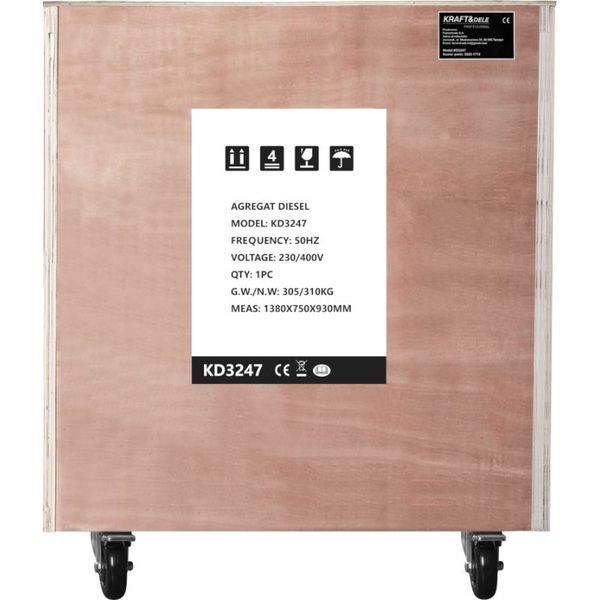 Дизельная генераторная установка Kraft&Dele KD3247 17/18 кВт, 25 л KD-KD3247 фото