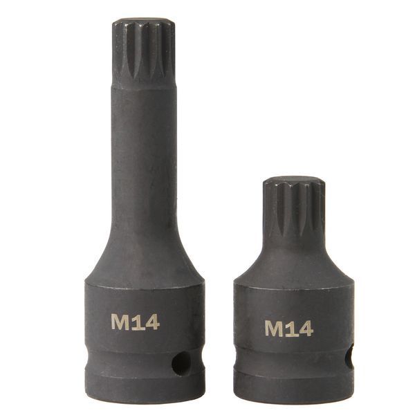 Набір торцевих біт MAR-POL M66416 M14 M16 M18 55 мм, 75 мм, 1/2 MPL-M66416 фото