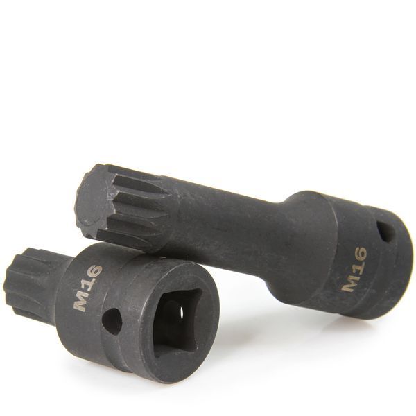 Набір торцевих біт MAR-POL M66416 M14 M16 M18 55 мм, 75 мм, 1/2 MPL-M66416 фото