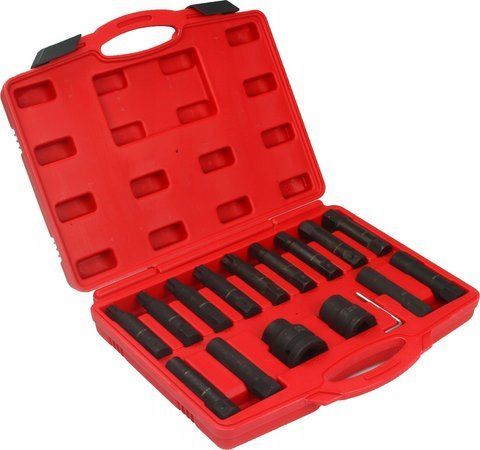 Набор ударных головок и бит 3/4" Torx и Hex 16 шт в кейсе BJC M58265 ударные торцевые головки и биты в кейсе комплект головок MPL-M58265 фото