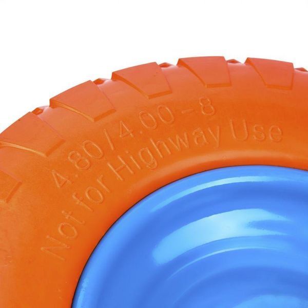 Бескамерное колесо для тачки Kraft&Dele KD462 4.80/4.00-8 оранжево-синее KD-KD462 фото