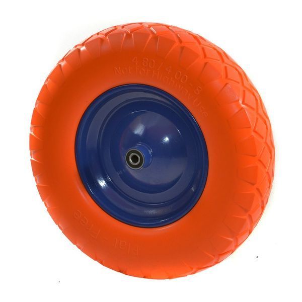 Бескамерное колесо для тачки Kraft&Dele KD462 4.80/4.00-8 оранжево-синее KD-KD462 фото