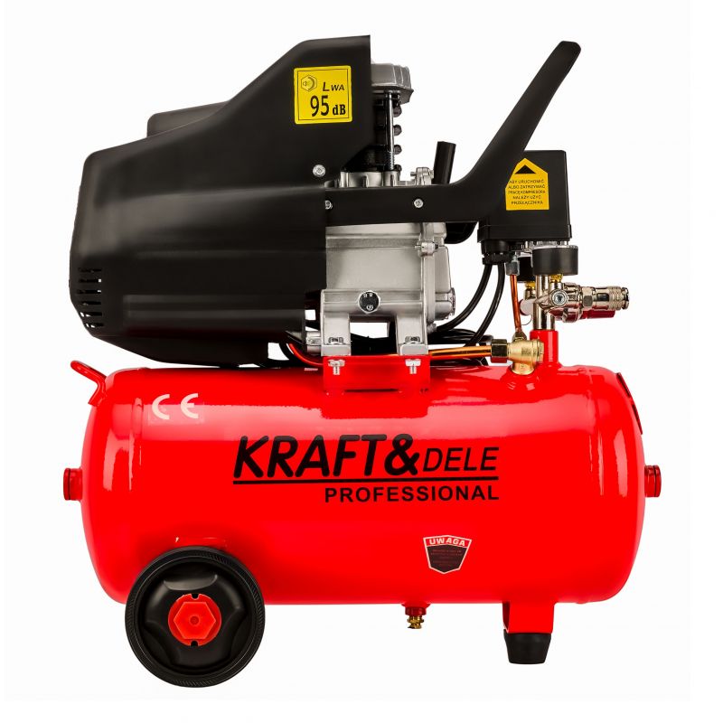 Масляный поршневой компрессор 2800 Вт, 24 л, 8 бар від Kraft&Dele KD400