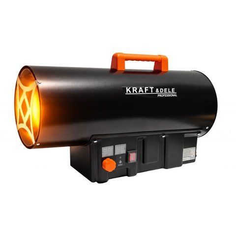 Газовая тепловая пушка с термостатом Kraft&Dele KD11701 40 кВт LPG дисплей редуктор KD-KD11701 фото