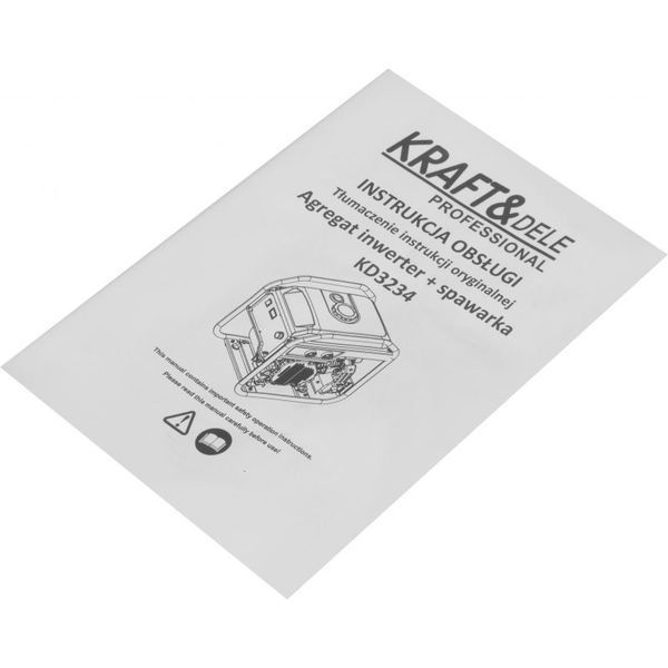 Инверторный генератор и сварочный аппарат 2 в 1 5.8/6.2 кВт Kraft&Dele KD3234 бензогенератор и аппарат для сварочных работ KD-KD3234 фото