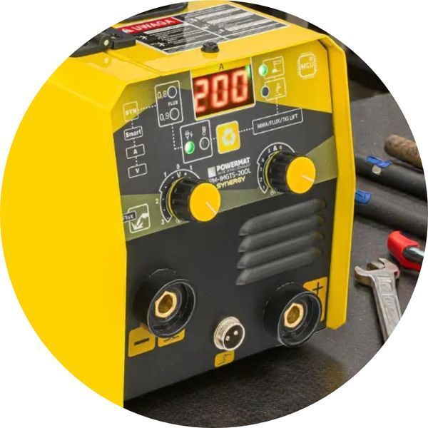 Инверторный сварочный полуавтомат Powermat PM1286 20-200 А PM-PM1286 фото