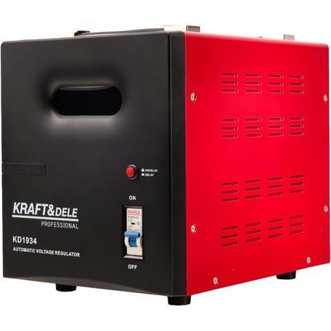Електричний стабілізатор напруги Kraft&Dele KD1934 AVR 3000 ВА апарат для вирівнювання напруги автоматичний регулятор напруги KD-KD1934 фото