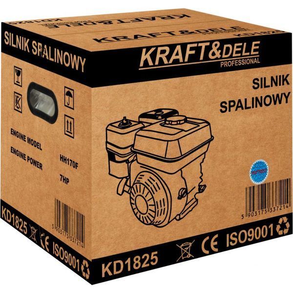 Бензиновий двигун Kraft&Dele KD1825 7 л.с, 20 мм KD-KD1825 фото