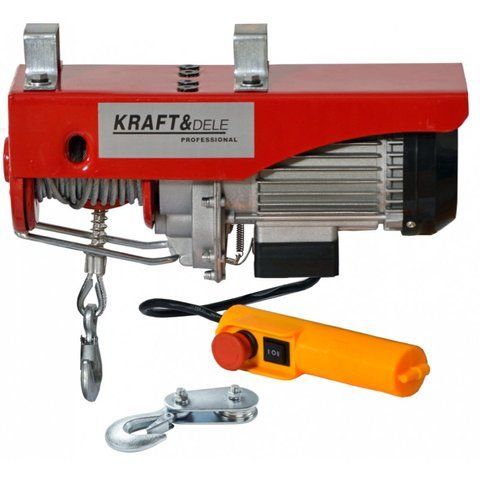 Электрический канатный тельфер Kraft&Dele KD1526 1300 Вт, 400/800 кг KD-KD1526 фото