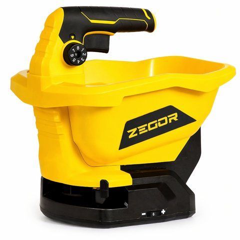 Аккумуляторная сеялка 20 В 3 л 5 м Zegor CSD-21 аккумуляторный разбрасыватель семян и удобрений сеялка для сада и огорода ZG-CSD-21 фото