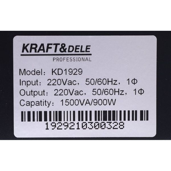 ИБП источник бесперебойного питания Kraft&Dele KD1929 1500VA LCD KD-KD1929 фото