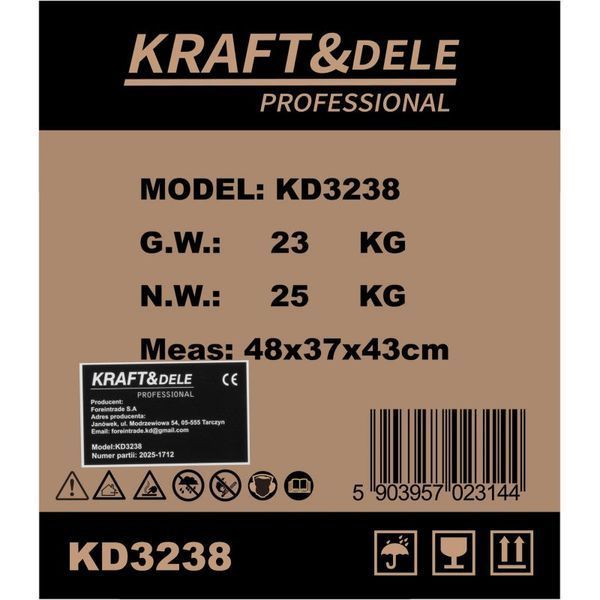 Інверторний генератор Kraft&Dele KD3238 3.7/4 кВт, 8 л KD-KD3238 фото