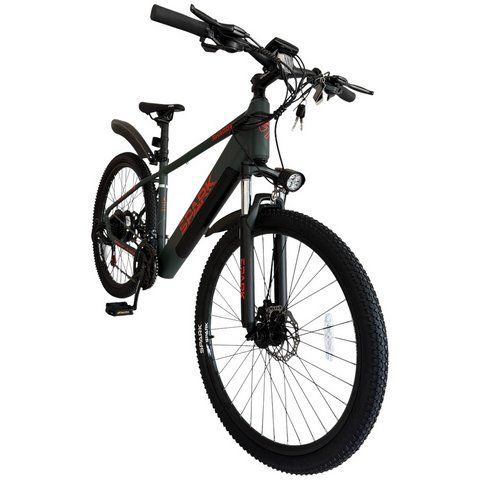 Велосипед з електромотором 65 км 130 кг Spark E-MTB SHADOW 15" міський електровелосипед дорожній акумуляторний велосипед AM-239954 фото