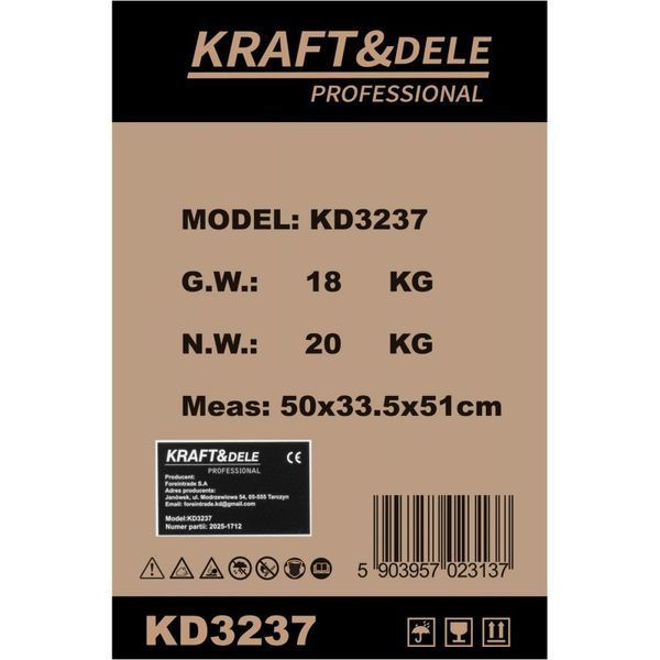 Инверторный генератор Kraft&Dele KD3237 2.7/3 кВт, 220 В KD-KD3237 фото