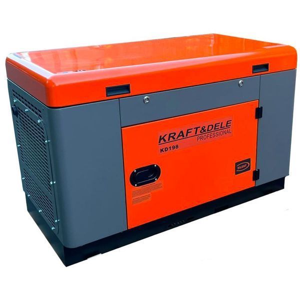 Однофазный дизельный генератор Kraft&Dele KD198 AVR 14/15.5 кВт, 230 В KD-KD198 фото