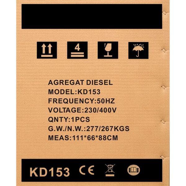 Электростанция дизельная Kraft&Dele KD153 14/15.5 кВт KD-KD153 фото