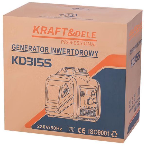Інверторний генератор Kraft&Dele KD3155 2.3/2.6 кВт KD-KD3155 фото