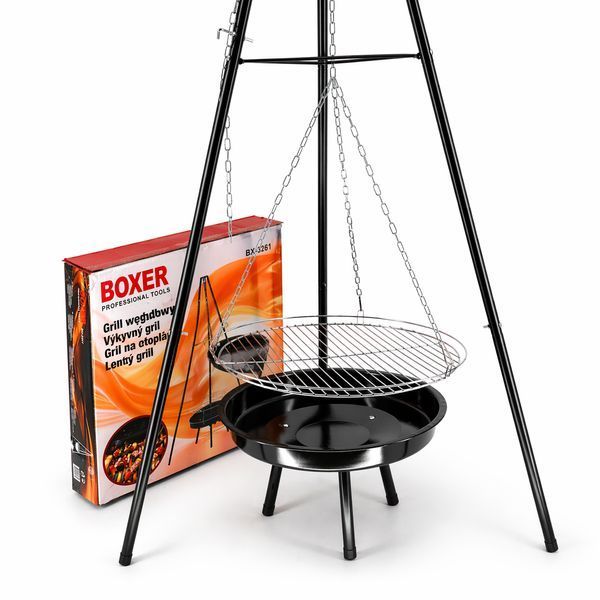 Подвесной гриль на штативе с очагом Boxer BX-3261 50 см с регулировкой высоты BO-BX-3261 фото