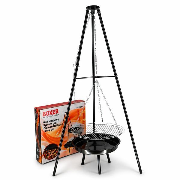 Подвесной гриль на штативе с очагом Boxer BX-3261 50 см с регулировкой высоты BO-BX-3261 фото