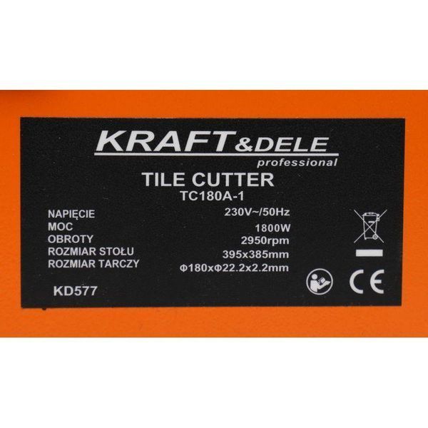 Верстат плиткоріз Kraft Dele KD577 1800 Вт KD-KD577 фото