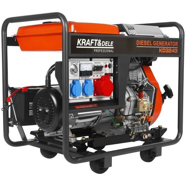 Трехфазный дизельный генератор Kraft&Dele KD3243 6.5/7 кВт, 230/400 В KD-KD3243 фото