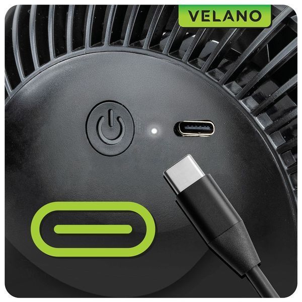 Аккумуляторный вентилятор Velano VELWEBS0011 5 В 1.5 А 1200 мАч 4 режими USB PM-VELWEBS0011 фото