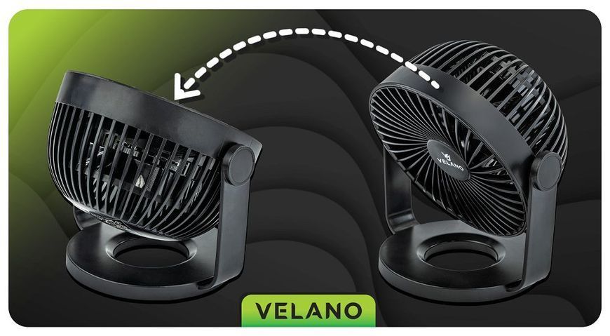 Аккумуляторный вентилятор Velano VELWEBS0011 5 В 1.5 А 1200 мАч 4 режими USB PM-VELWEBS0011 фото