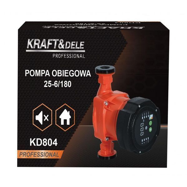 Циркуляционный насос Kraft&Dele KD804 6/180, 45 Вт, 6 м KD-KD804 фото