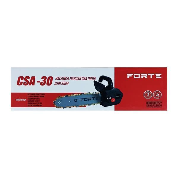 Насадка-цепная пила для шлифмашины Forte CSA-30 125 мм, 304 мм BP-122113 фото